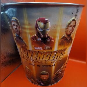 Marvel studios avengers infinity war only in cinemas popcorn bucket tub